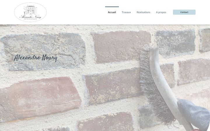 Screenshot stránky artisan-macon-noury.fr