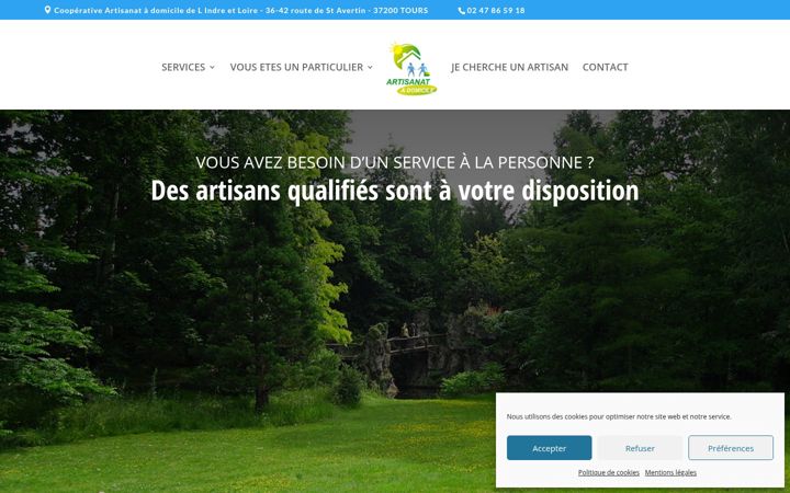 Screenshot von artisanat-a-domicile.com