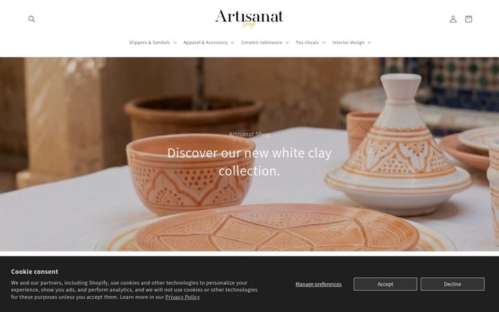 Screenshot von artisanat-shop.com