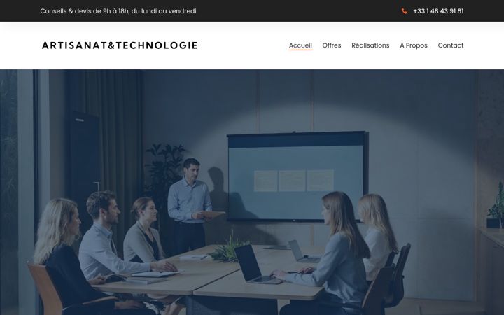 Екранна снимка на artisanat-technologie.fr