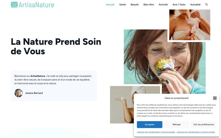 Screenshot von artisanature.com