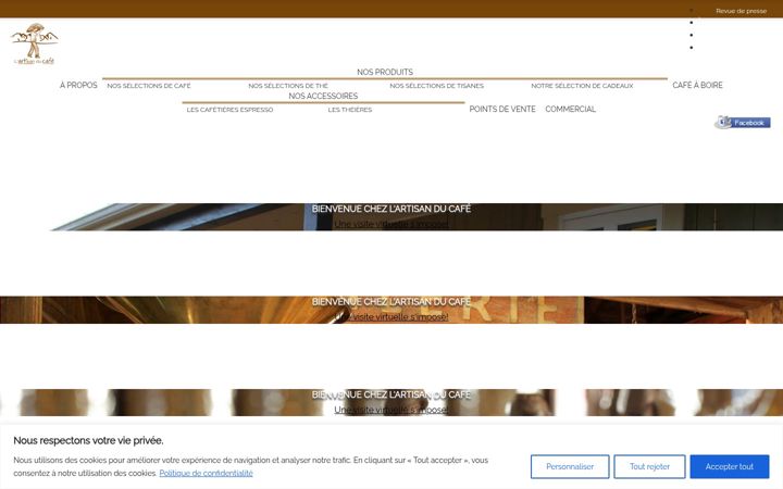 Screenshot ta' artisanducafe.com