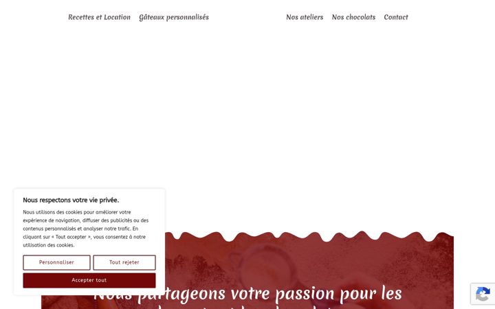 Screenshot von artisandudessert.ca
