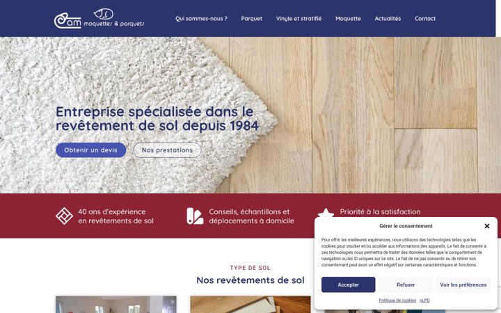 Screenshot ta' artisandusol.ch