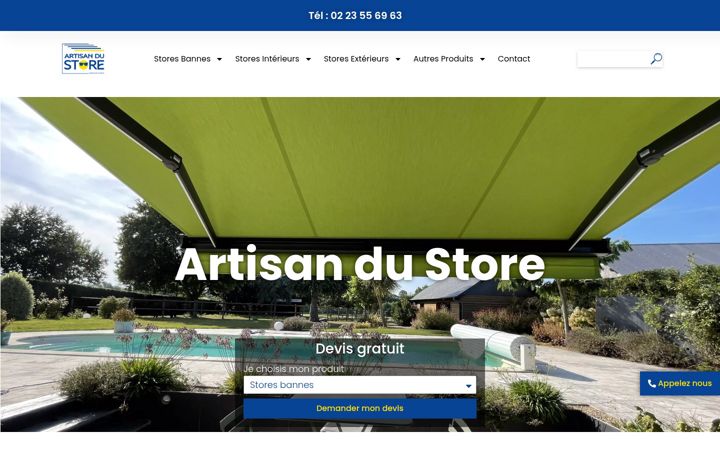 Screenshot of artisandustore.fr