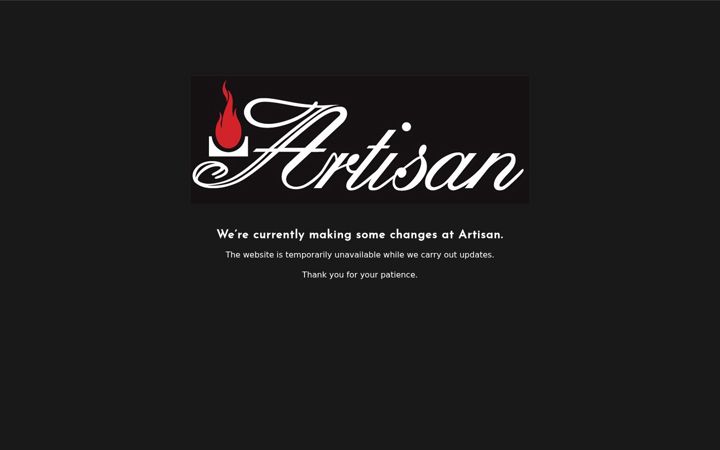 Screenshot ta' artisanfireplaces.co.uk