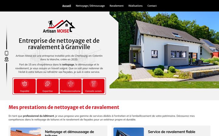 Screenshot von artisanmoise.fr