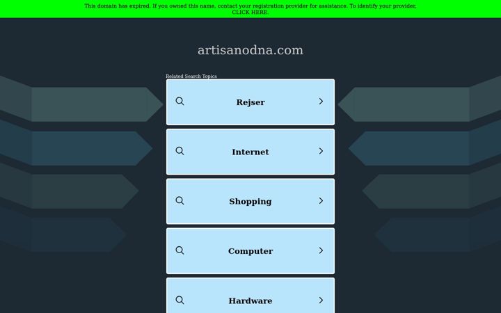 Képernyőkép: artisanodna.com