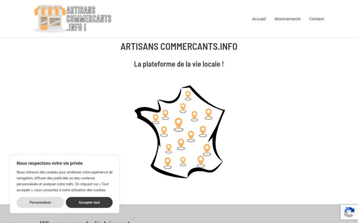 Ekrano kopija artisans-commercants.info