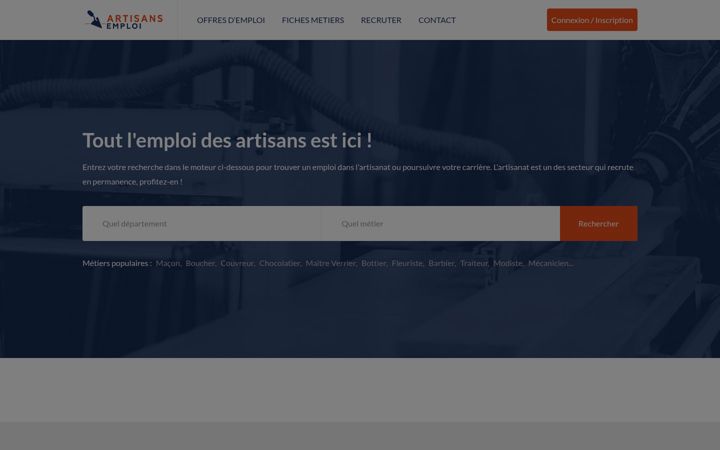 Ekrano kopija artisans-emploi.fr