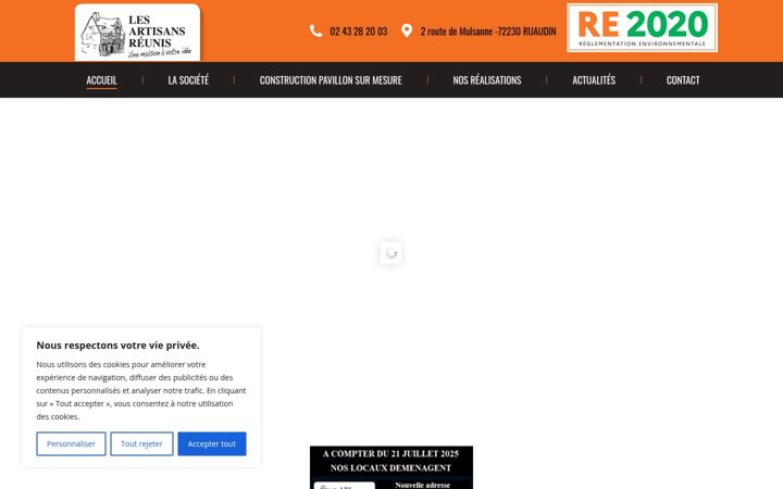 Képernyőkép: artisans-reunis-mo.com