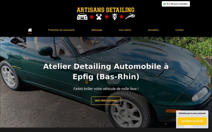Képernyőkép: artisansdetailing.com