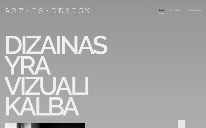 Screenshot ta' artisdesign.lt