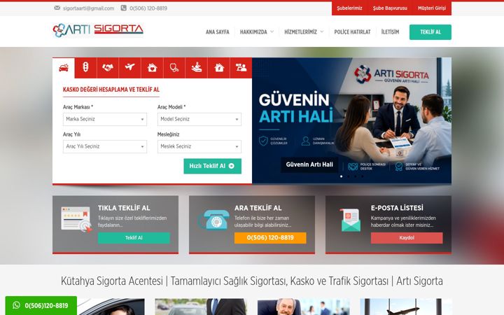 Snímek obrazovky artisigortacilik.com