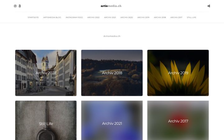 Екранна снимка на artismedia.ch