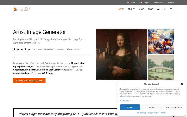 Képernyőkép: artist-image-generator.com