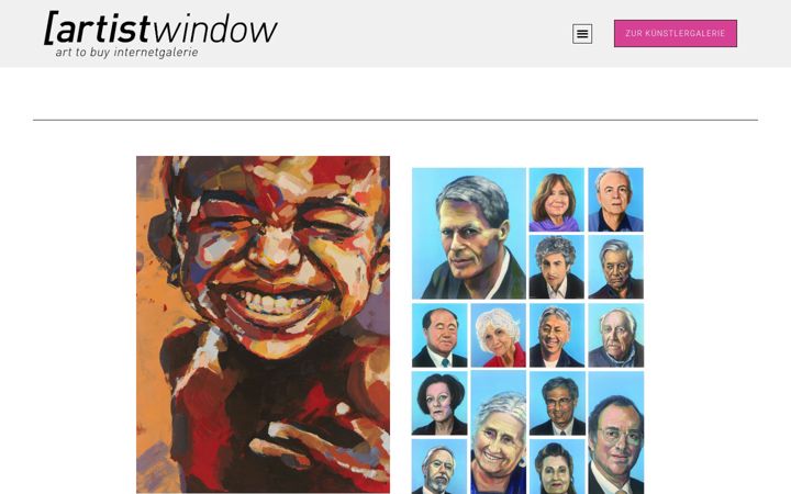 Screenshot ta' artist-window.de