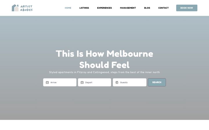 Captura de ecrã de artistabodes.com.au