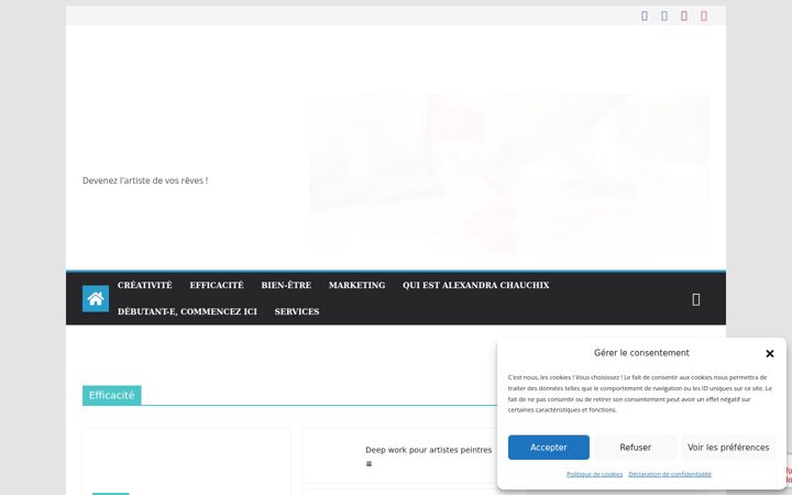 Screenshot von artistepeintrepro.fr