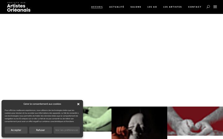 Skærmbillede af artistes-orleanais.com