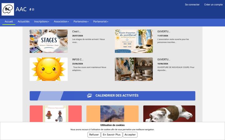 Ekrano kopija artistesduchesnay.fr