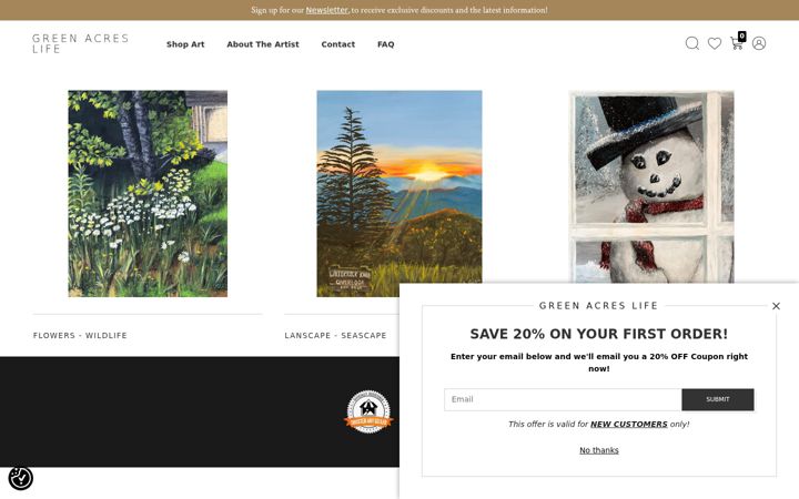 Skærmbillede af artistic-brushstrokes.com