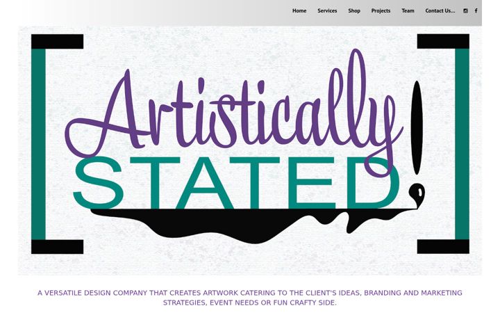 Snímek obrazovky artisticallystated.com