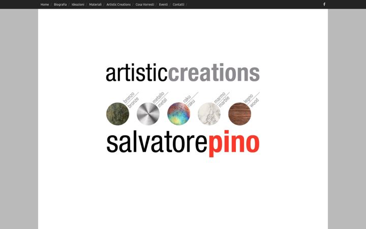 Ekrano kopija artisticcreationssalvatorepino.it