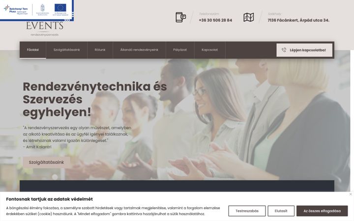 Екранна снимка на artisticevents.hu