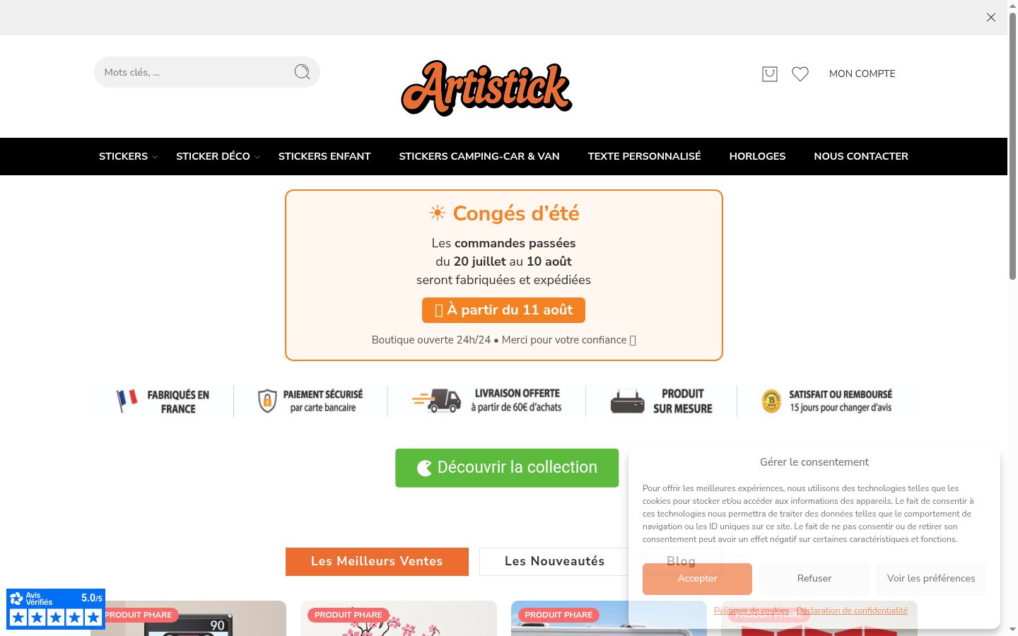 Captură de ecran a bannerului de consimțământ afișat înainte de orice interacțiune