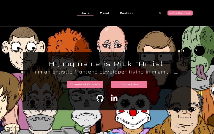 Screenshot von artisticoder.com