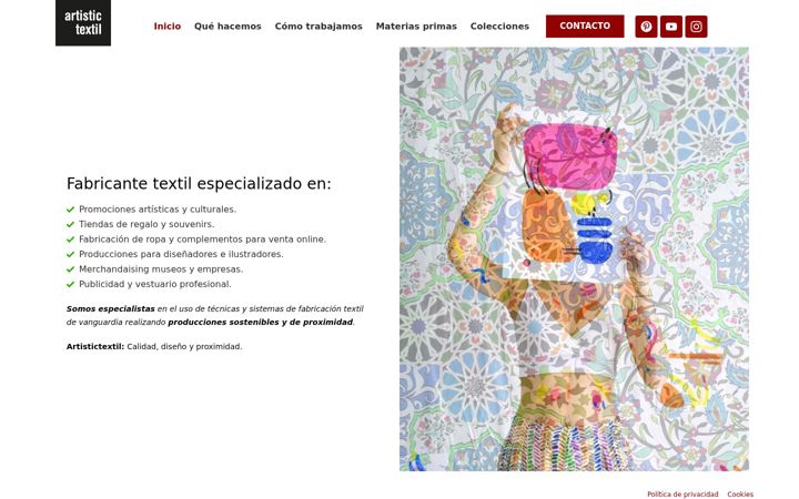 Screenshot von artistictextil.com