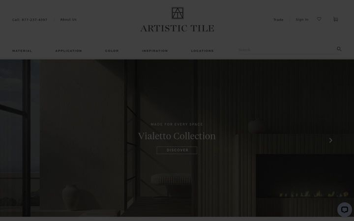 Screenshot of artistictile.com