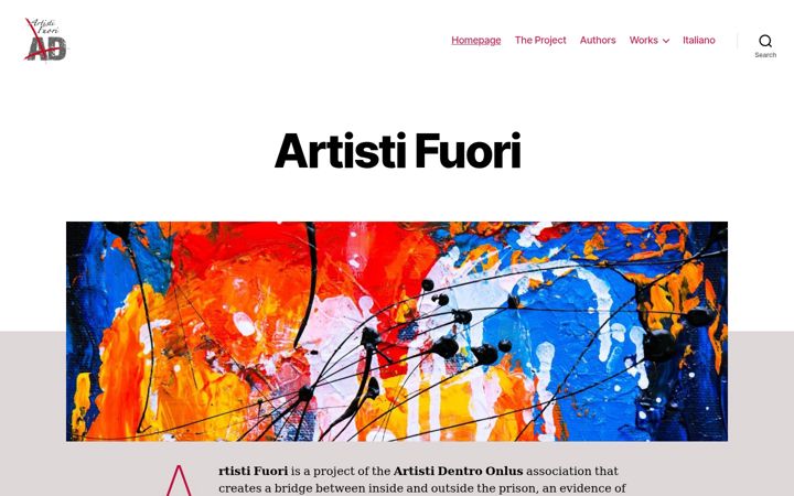 Screenshot ta' artistifuori.com