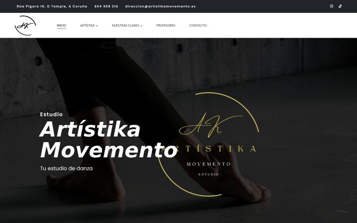 Zrzut ekranu artistikamovemento.es