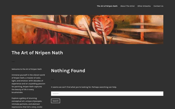 Capture d'écran de artistnripennath.com