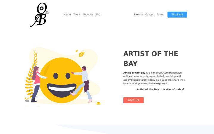 Screenshot of artistofthebay.org