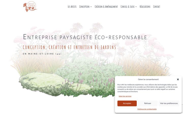 Screenshot ta' artistojardin.com