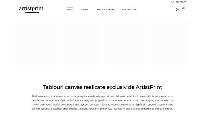 Skärmbild av artistprint.ro