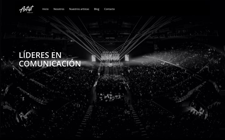 Capture d'écran de artistpublicist.com