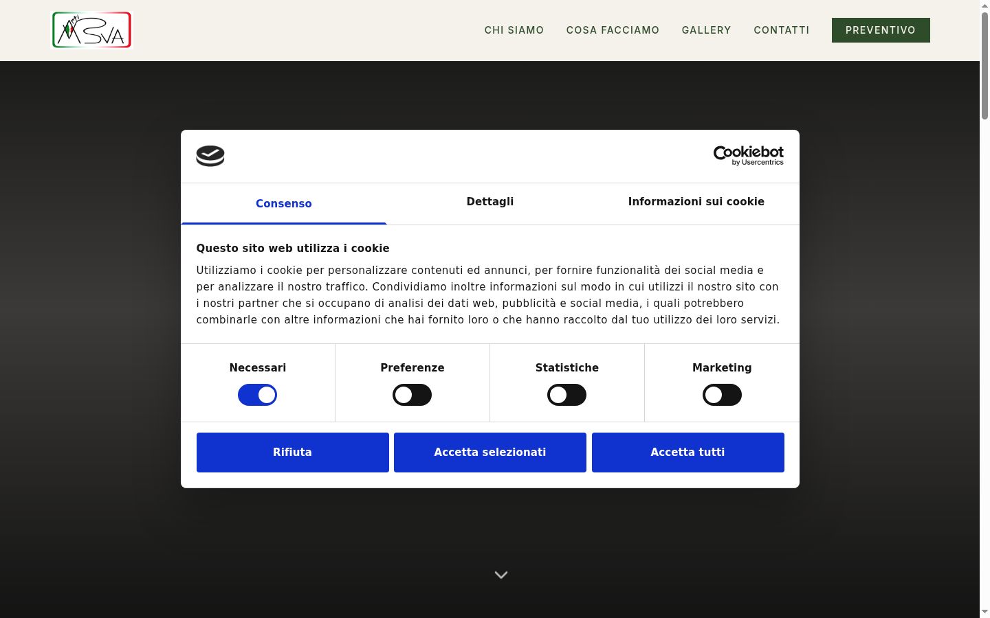 Sutikimo reklamjuostės, rodytos prieš bet kokią sąveiką, ekrano kopija