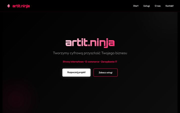 Screenshot of artit.ninja