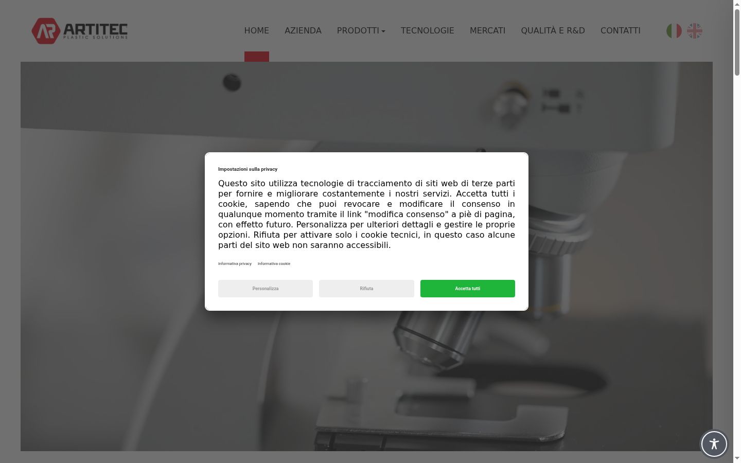 Screenshot tal-banner tal-kunsens muri qabel kwalunkwe interazzjoni