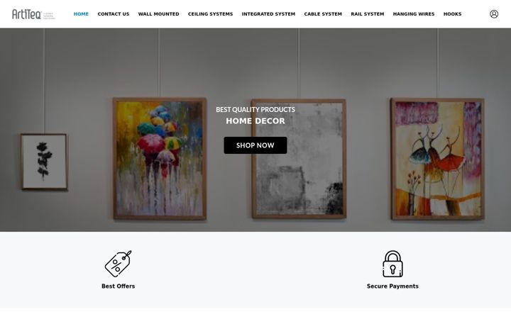 Screenshot von artiteq.ae