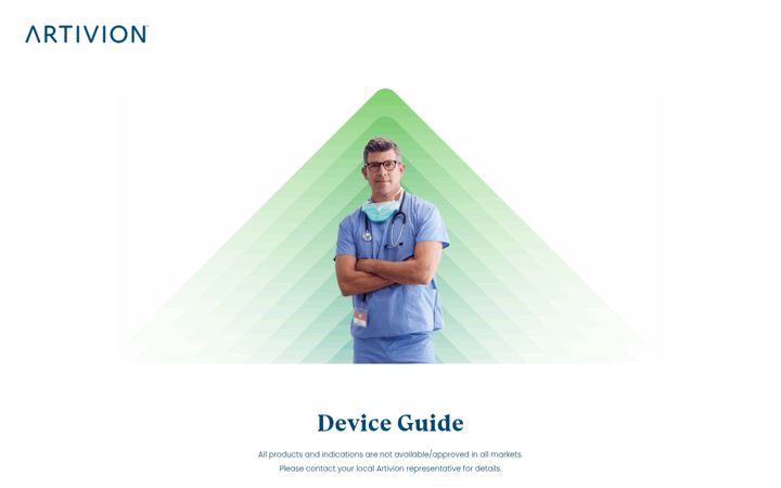 Screenshot of artiviondeviceguide.com