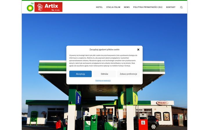 Screenshot ta' artix-chlastawa.pl