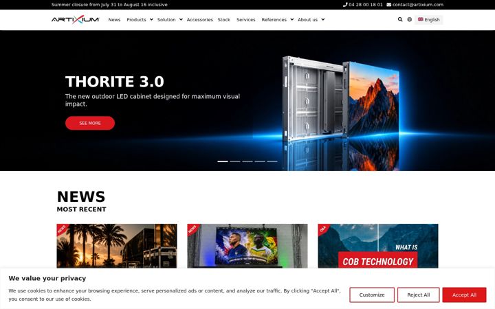Screenshot ta' artixium.com