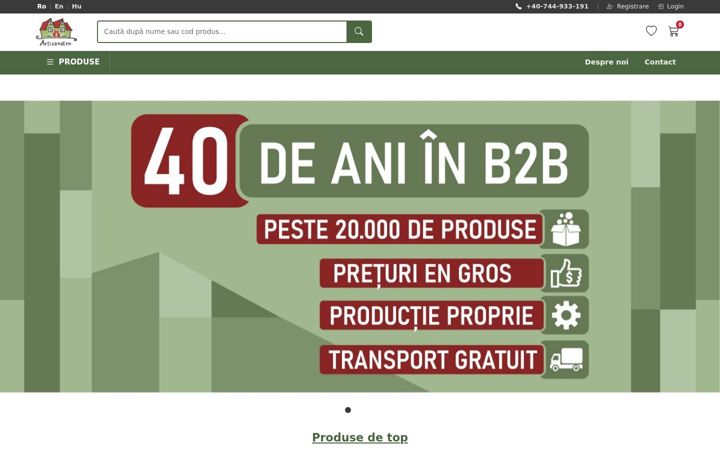Ekrano kopija artizanaten.ro