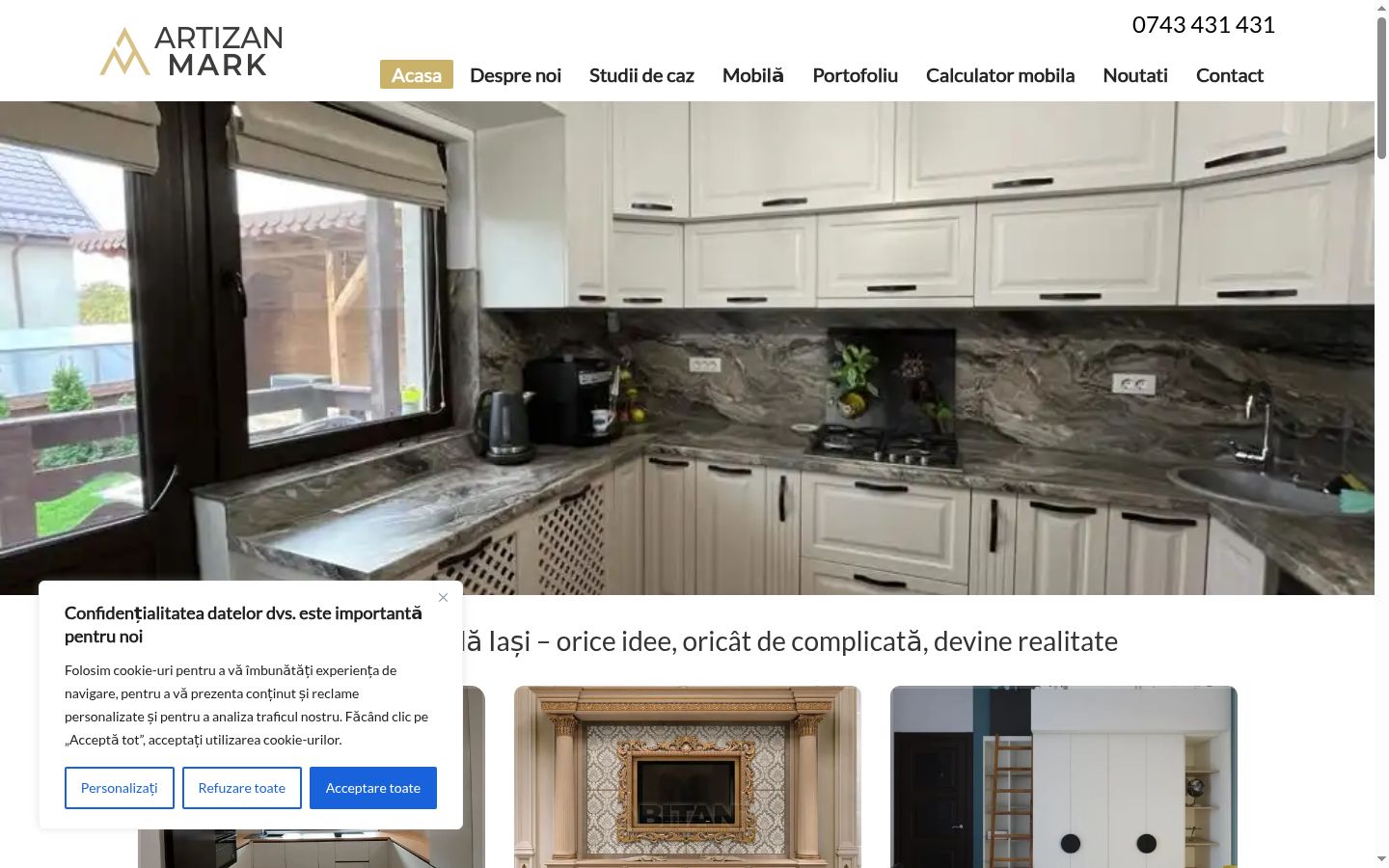 Sutikimo reklamjuostės, rodytos prieš bet kokią sąveiką, ekrano kopija