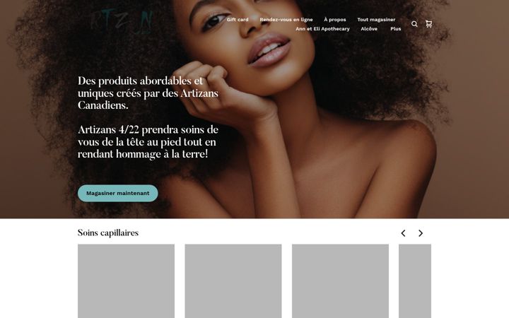 Screenshot of artizans422.com